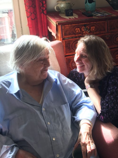 Etel Adnan & Sarah Riggs by Simone Fattal